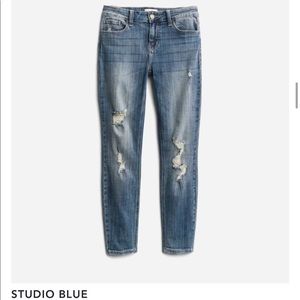 Arzana distressed skinny jeans
